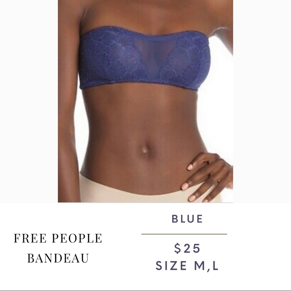 Free People Blue Lace Bandeau